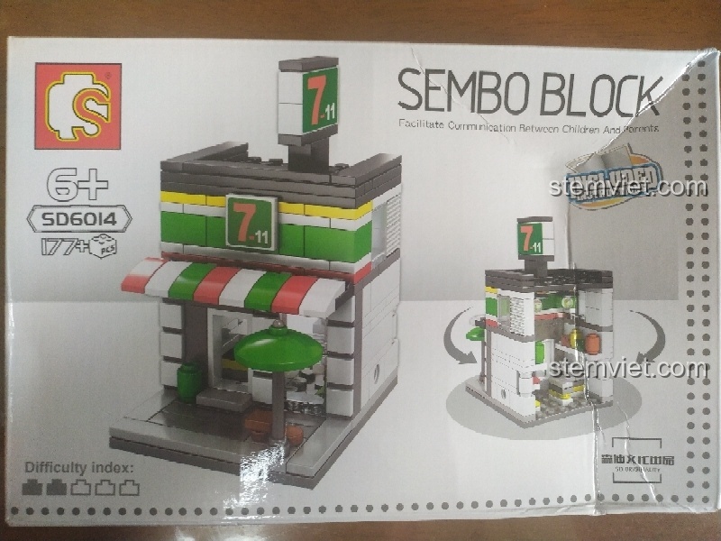 Review Sembo SD6014 Mô hình cửa hàng tiện lợi siêu chi tiết