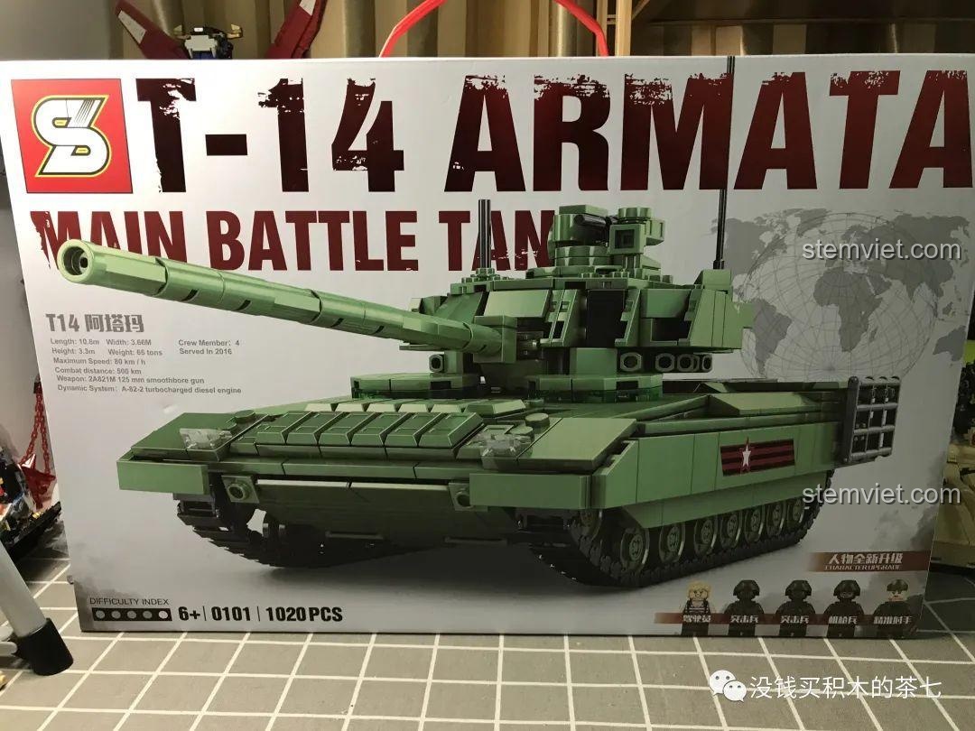 Review Jiazhi 0101 Xe tăng T-14 Armata: Quà Cực Chất Cho Bé