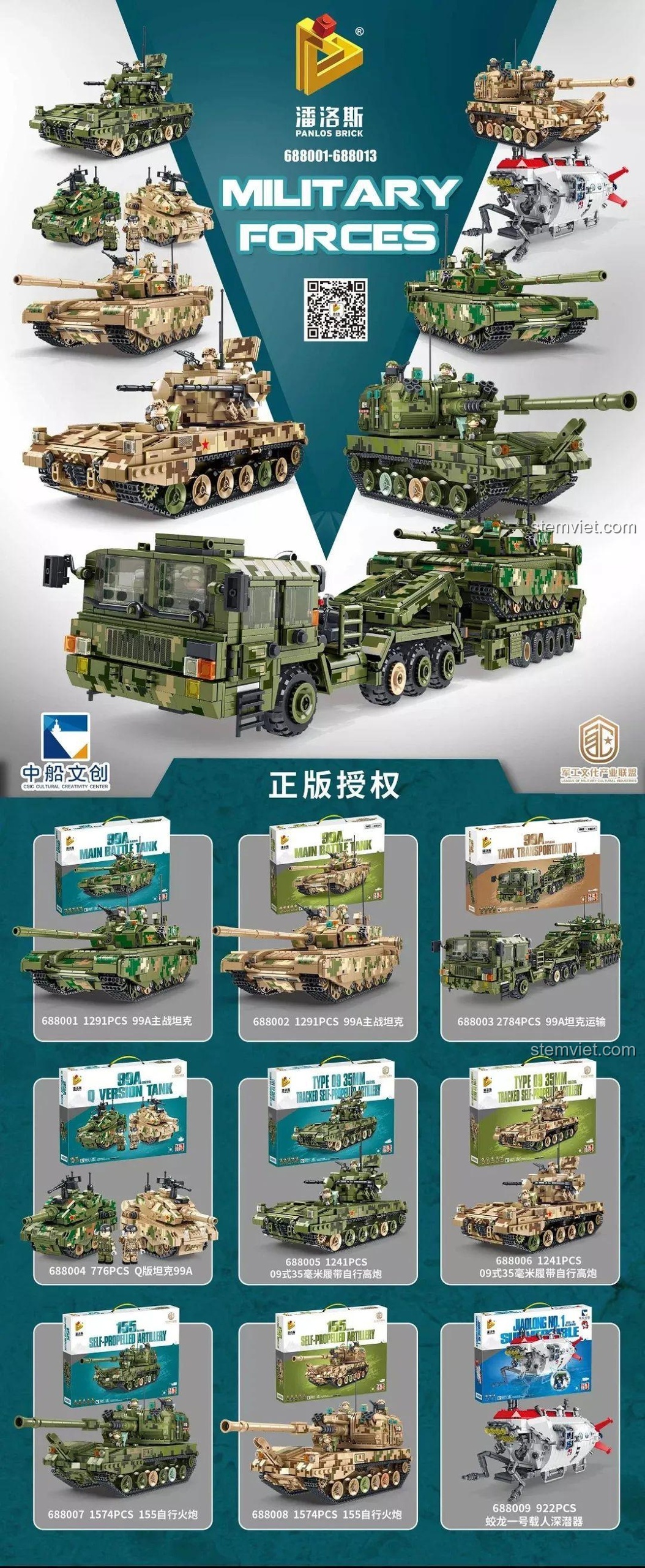 Review Panlos Brick 688002 Xe tăng Type 99A Camo Cực Chất!