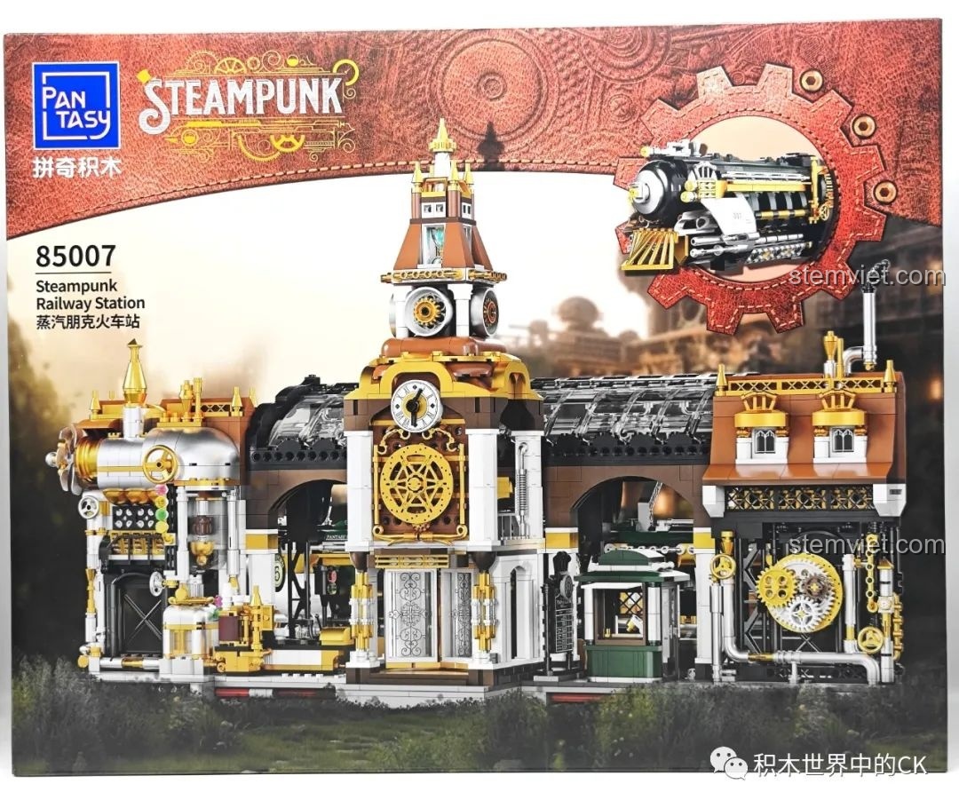 Review Pantasy 85007 Ga Tàu Hơi Nước Steampunk: Đồ chơi lắp ráp cực chất!