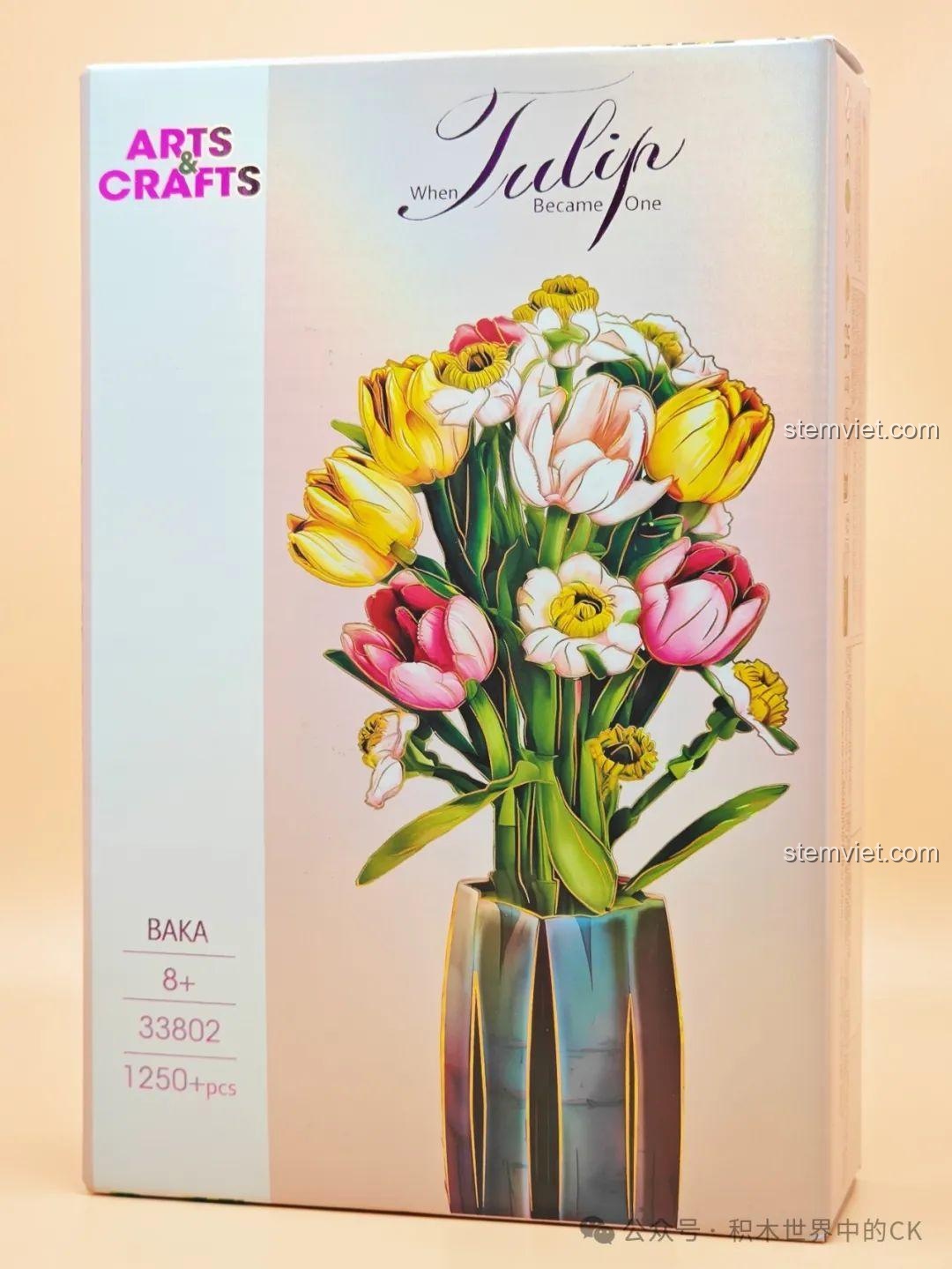 Review BAKA 33802 Bó Hoa Tulip và Cúc Họa Mi Xinh Xỉu