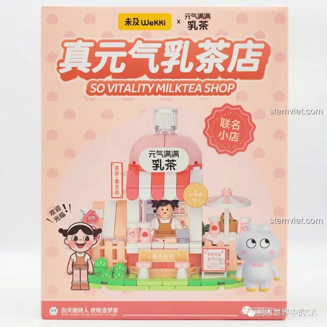 Review bộ lắp ghép Tiệm trà sữa So Vitality Wekki 506050: Đồ chơi siêu đáng yêu cho bé gái!