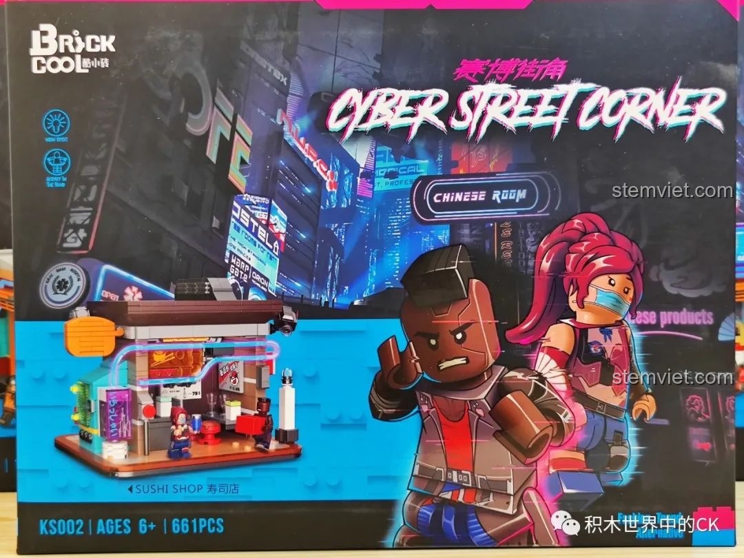 Đánh giá BrickCool KS002 Cửa hàng Sushi Cyberpunk: Lắp ráp có mê không?