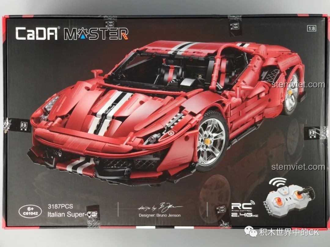 Review CaDA C61042 Siêu Xe Ferrari 488: Đáng Tiền Đến Từng Mảnh Ghép!