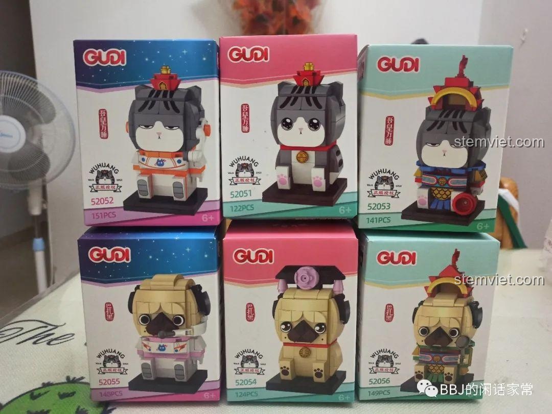 Review GUDI 52051 Mèo Wuhuang & Bazhahei: Cặp đôi siêu đáng yêu!