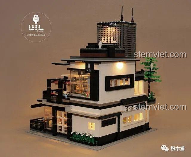 Review Juhang 86007 Quán Cà Phê Góc Phố: Lắp ráp cực chill, đèn LED siêu lung linh!