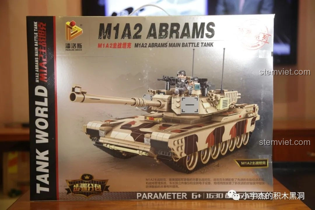 Review PanlosBrick 632010 M1A2 Abrams: Xe tăng chiến đấu chủ lực siêu chi tiết!