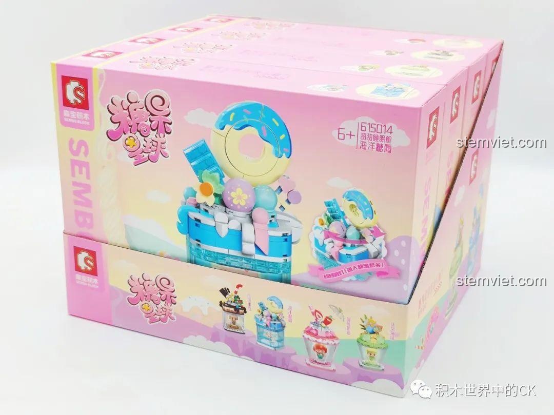 Review SEMBO Candy Planet: Bộ Lắp Ráp Cốc Kem Đáng Yêu Có Đèn LED!