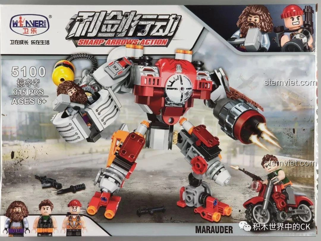 Review Winner 5100 Robot Kẻ Cướp Bóc: Mech chiến đấu cực ngầu cho bé trai!