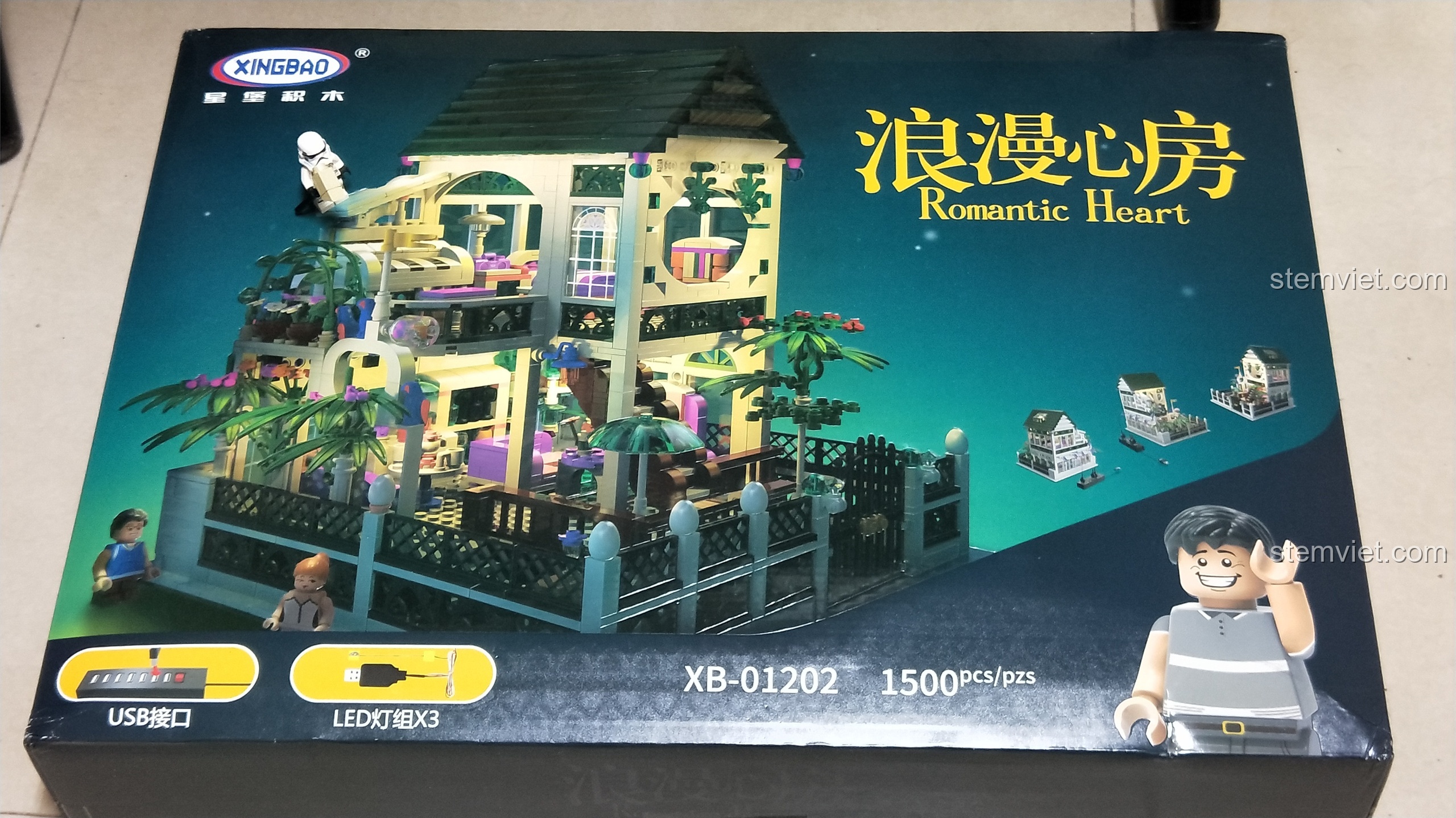 Review XINGBAO 1202 Biệt Thự Trái Tim Lãng Mạn: Đẹp mê ly!