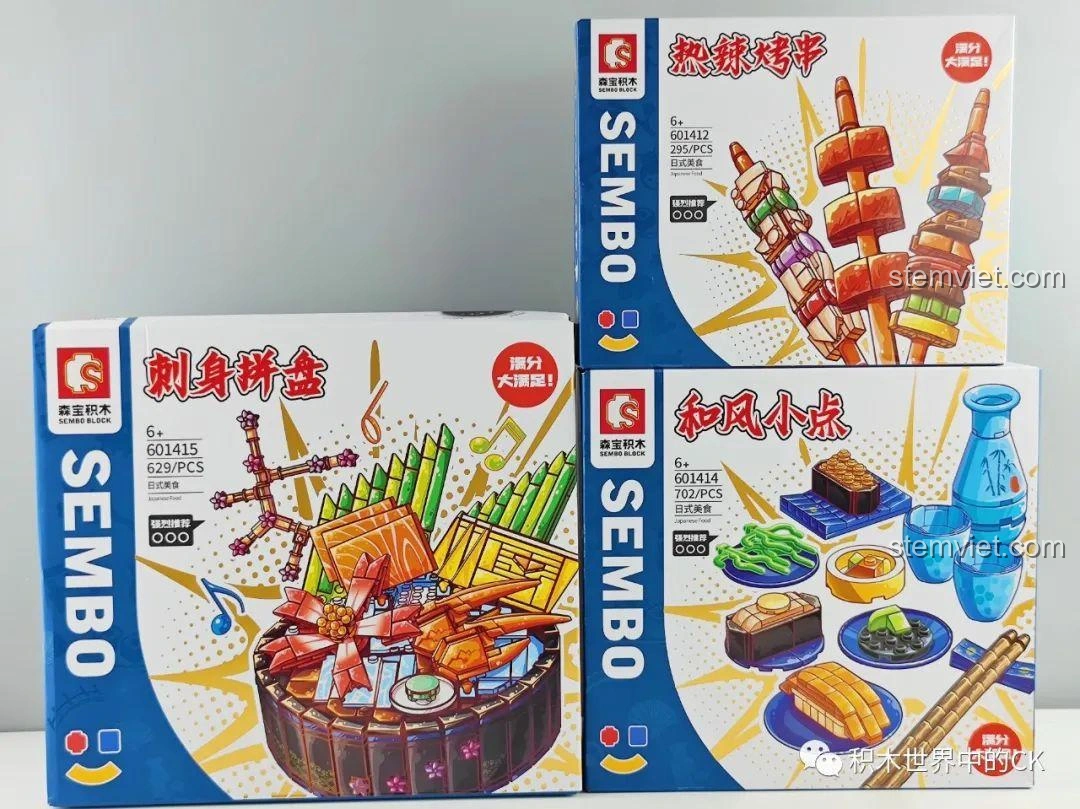 Review bộ lắp ráp SEMBO Ẩm thực Nhật Bản: Món quà mê ly cho bé gái 6 tuổi