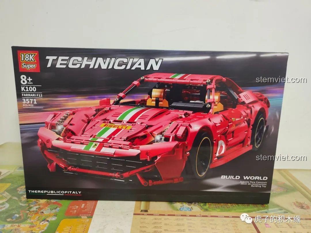 Review 18K K100 Ferrari F12: Lắp ráp siêu xe tốc độ đỉnh cao