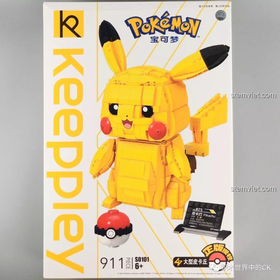 Review Keeppley S0101 Pikachu Khổng Lồ: Lắp Ráp Mê Ly!