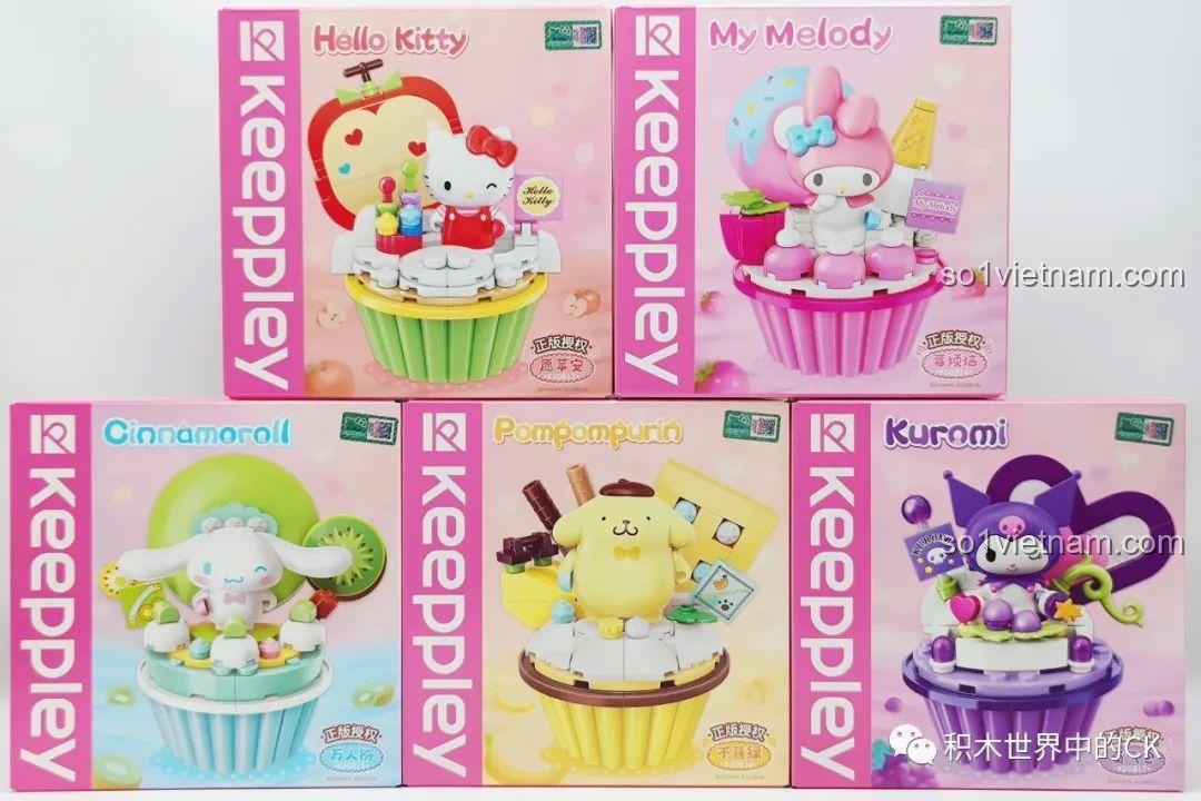 Review bộ lắp ráp bánh kem Sanrio Keeppley: Ngọt ngào, dễ thương!