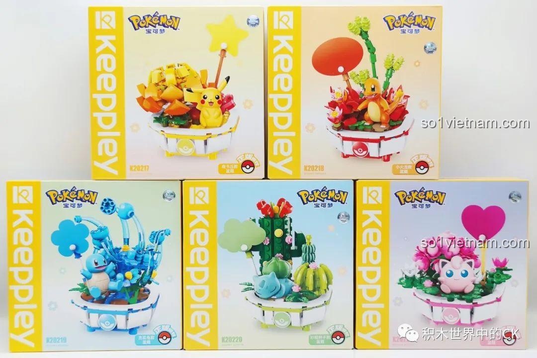 Review Bộ Lắp Ráp Chậu Cây Pokemon Keeppley Xịn Xò
