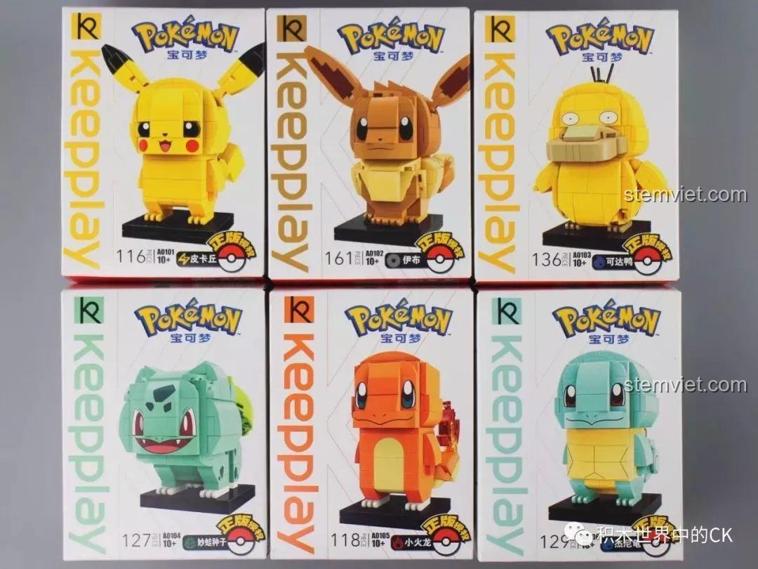 Review Keeppley Pokémon A0101-A0106: Bộ Lắp Ráp Cực Xinh!