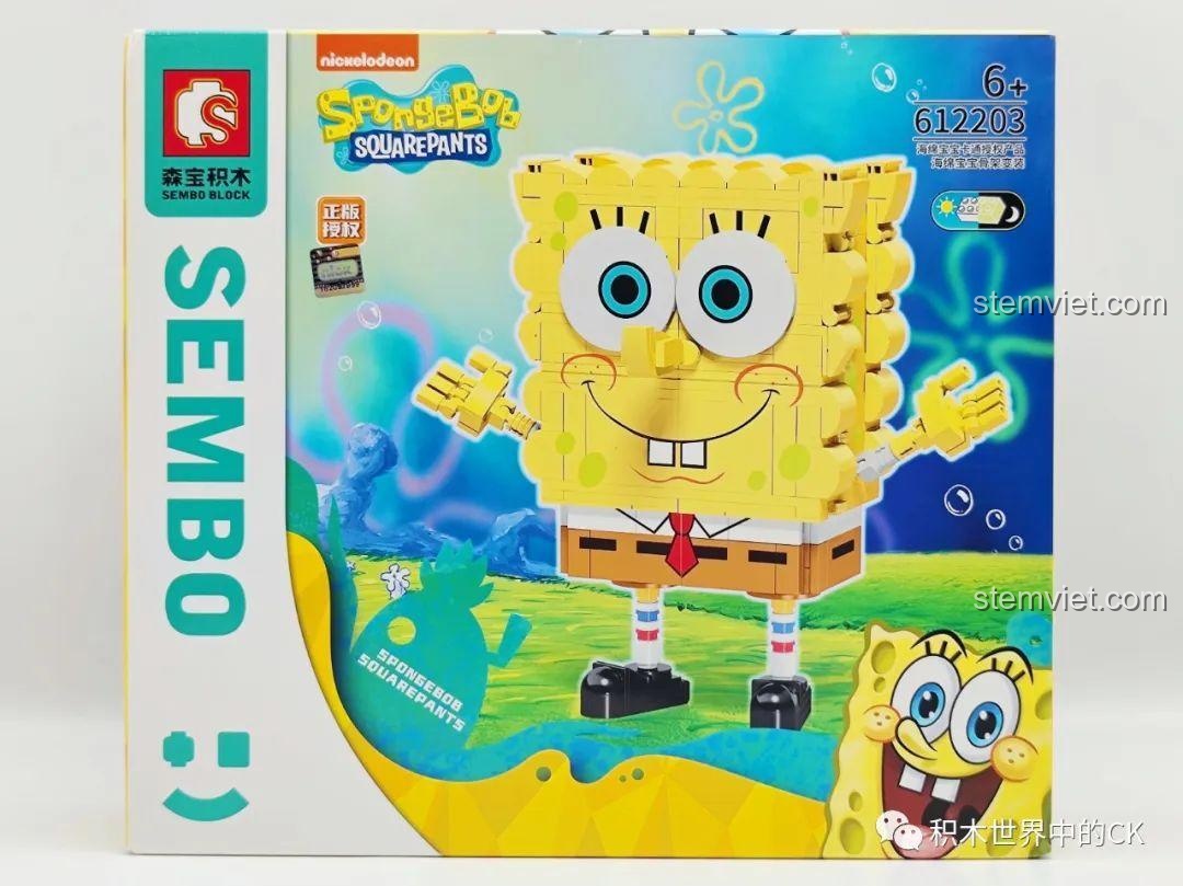 Review Bộ Lắp Ráp SEMBO Spongebob Squarepants 612203: Độc Đáo & Chi Tiết