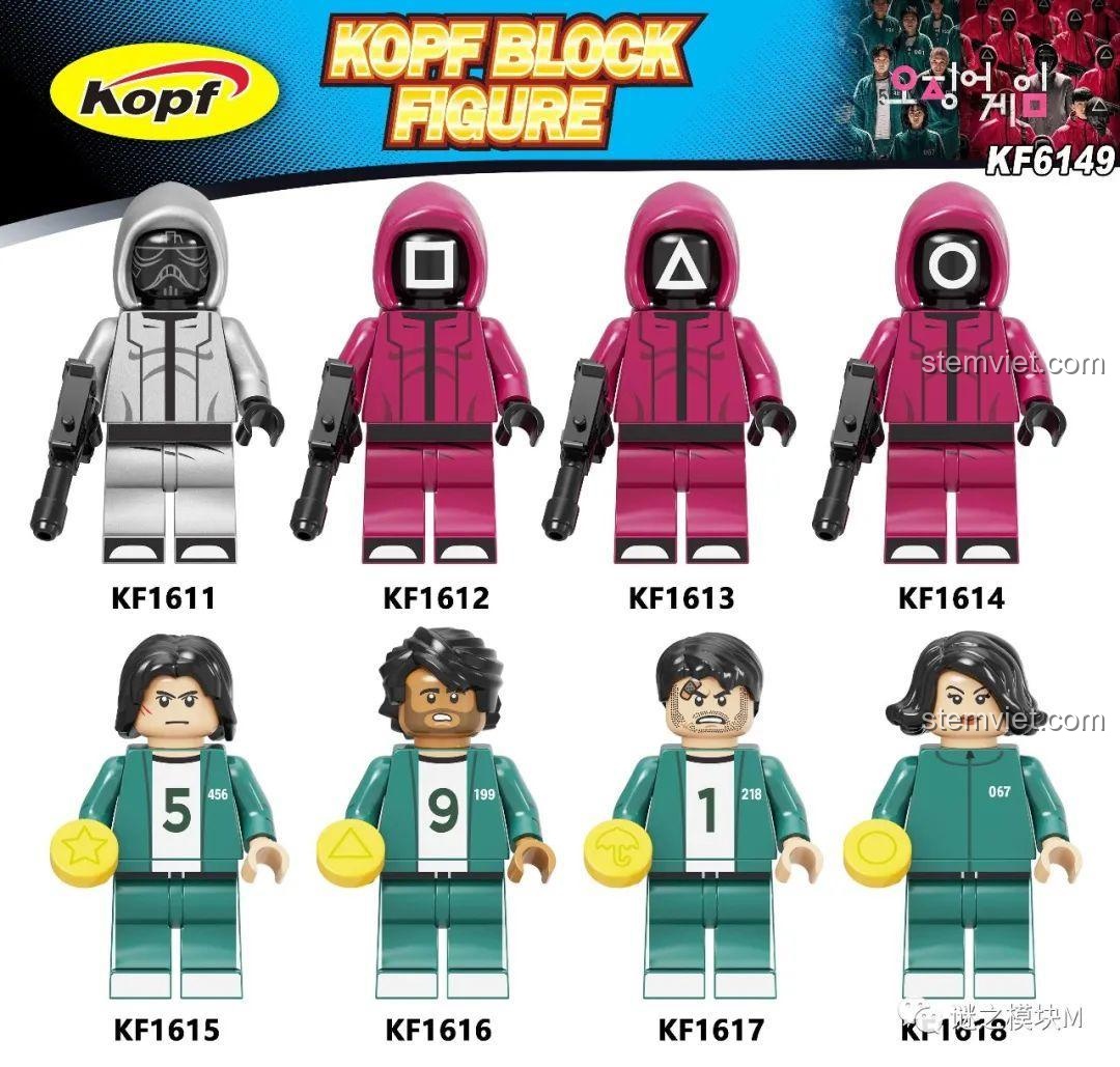 Review Bộ Minifigure Squid Game KF6149: Tái Hiện Thế Giới Sinh Tồn!