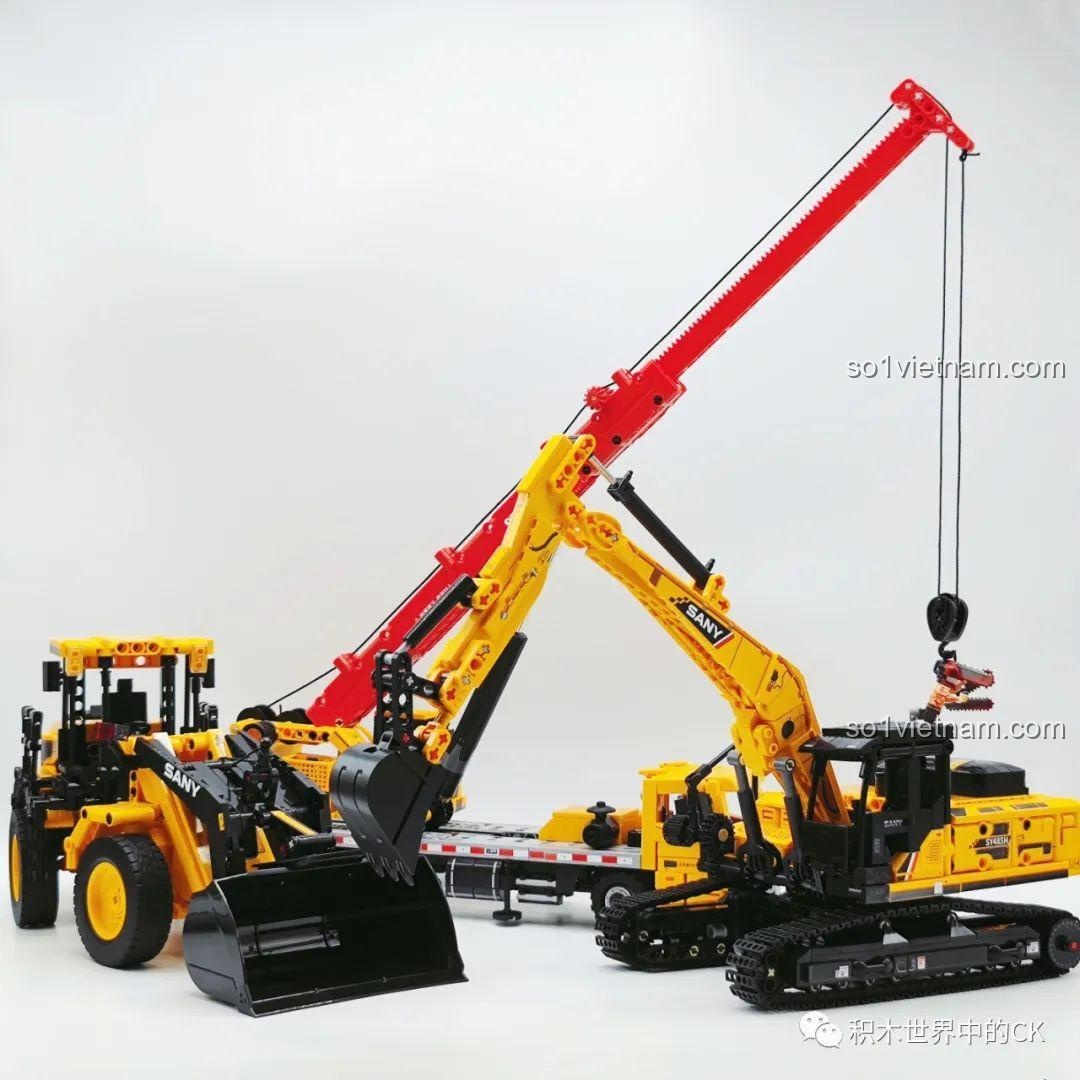 Review Sembo 712016 Xe Xúc Lật SANY: Quà cho bé trai mê tít