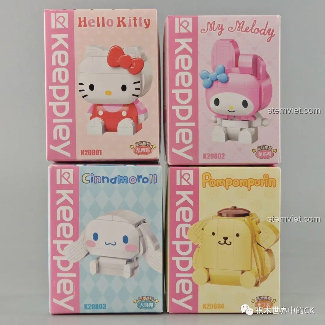 Đánh giá Keeppley 20801 Mèo Hello Kitty & Friends Siêu Cưng