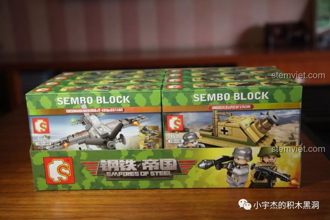 Trải nghiệm SEMBO Đế Chế Thép: 4 Hộp Lắp Ráp 12 Mẫu Cực Chất!