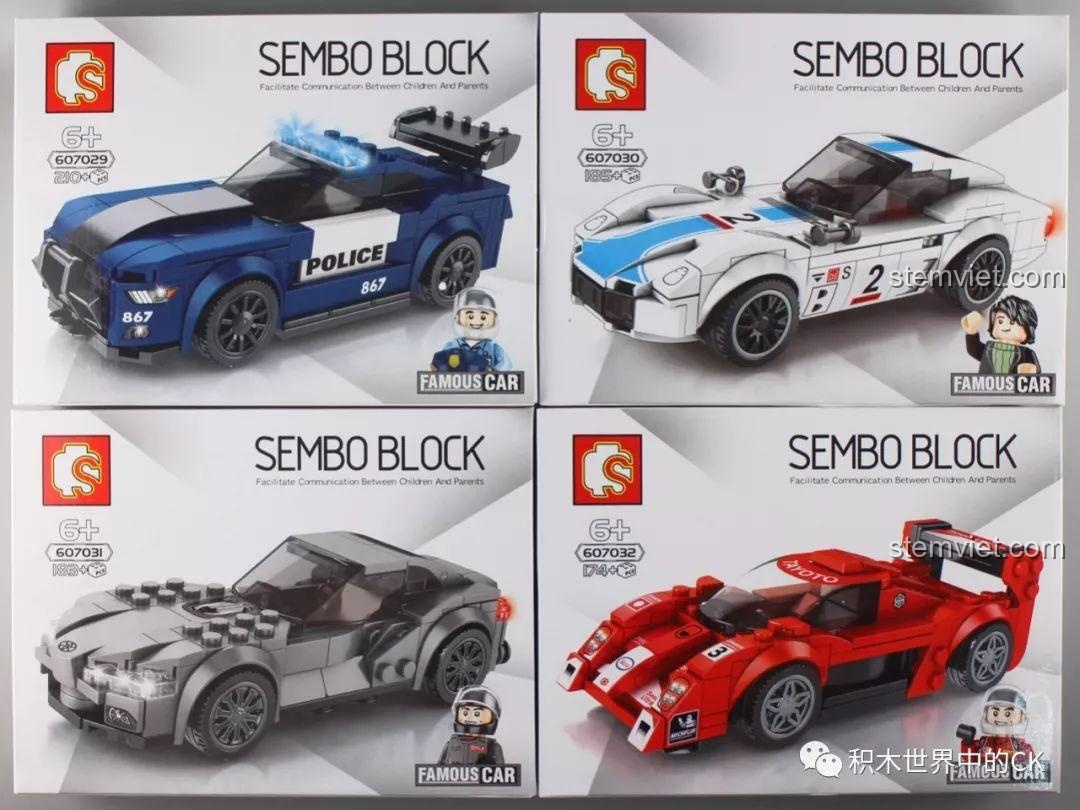 Review bộ sưu tập Sembo Famous Car: Siêu xe cho bé mê tốc độ