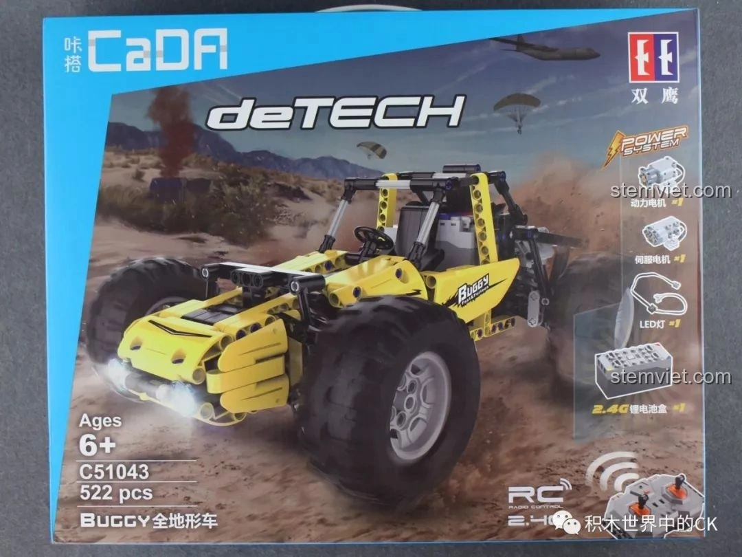 Review CaDA C51043 Xe Buggy Địa Hình: Đồ chơi RC có đèn LED cực chất cho bé!