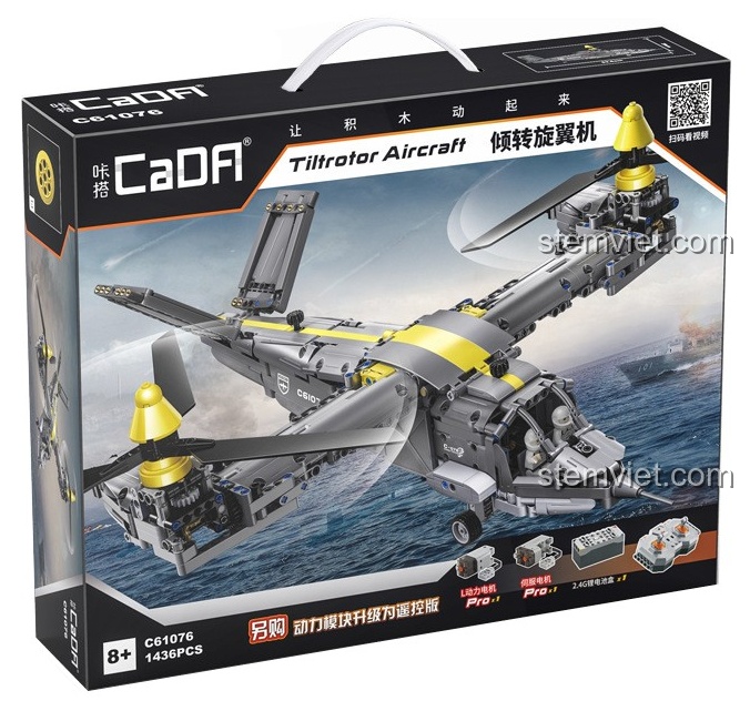 Review CaDA C61076 Máy bay V-280 Valor: Lắp ráp mê ly, chi tiết xịn xò!