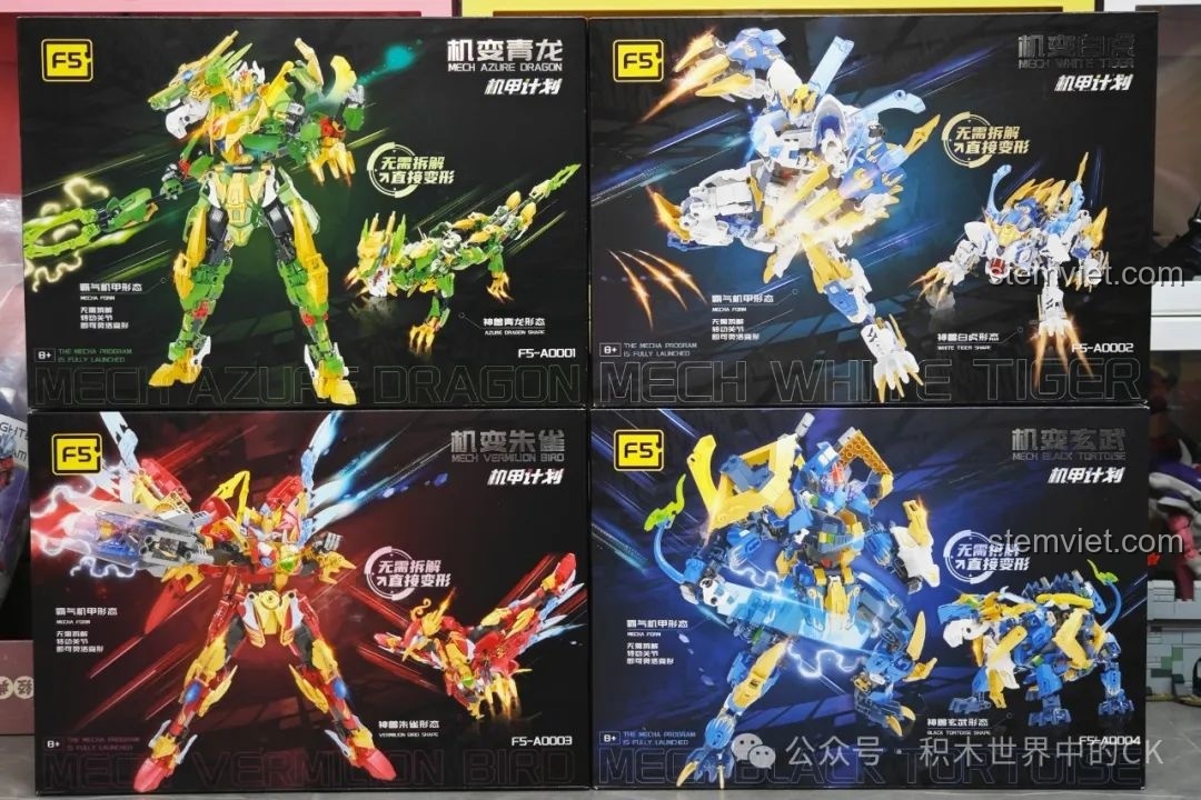 Đánh giá F5 Mecha Thanh Long & Bạch Hổ: Robot biến hình cực ngầu!