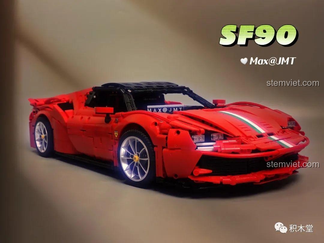 Review MORKMODEL Ferrari SF90 Stradale: Siêu xe lắp ráp 4473 chi tiết