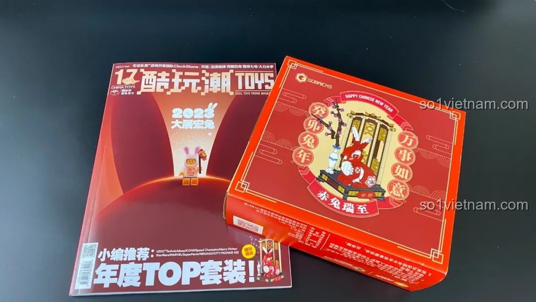 Review Thỏ Đỏ May Mắn Gobricks G2301 - Đồ Chơi Tết Độc Đáo