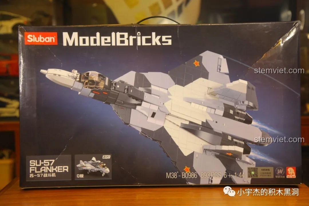 Đánh giá Sluban M38-B0986 Su-57 Flanker: Tiêm kích tàng hình lắp ráp siêu chất!