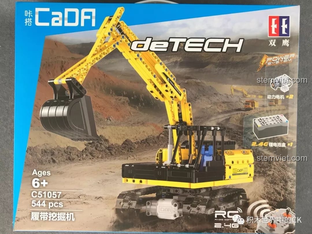 Review CaDA C51057 Máy Xúc Bánh Xích Cho Bé Trai 6+