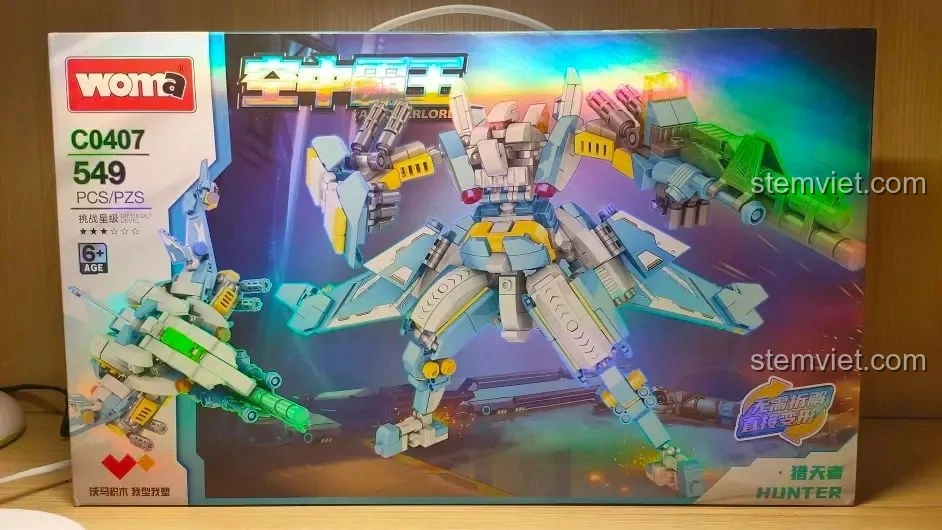 Review WOMA C0407: Robot Biến Hình "Thợ Săn Trời" Đỉnh Cao Cho Bé Trai