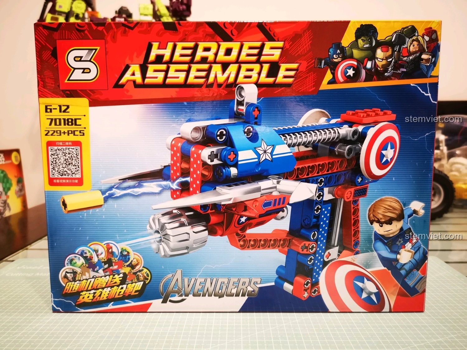 Review SY 7018C Súng Captain America: Bắn Vui, Lắp Mê!