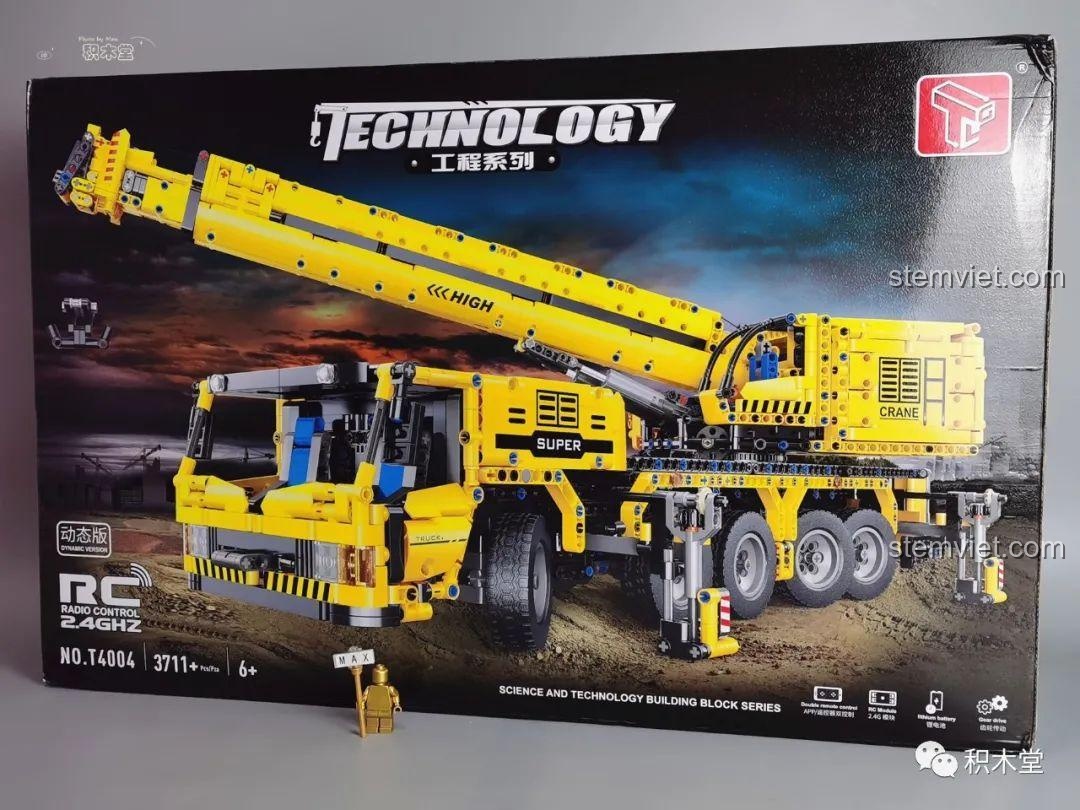 Review Taigaole T4004 Xe Cẩu Bánh Lốp: Lắp ráp mê ly, điều khiển siêu đỉnh!