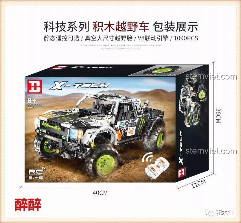 Review Happy Build 1211 Xe Tải Địa Hình Baja Monster Energy: Đáng mua?