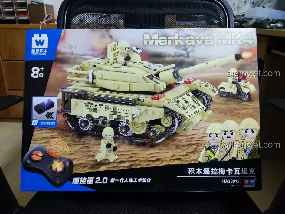 Đánh giá WISE BLOCK HA389123: Xe Tăng Merkava Điều Khiển Từ Xa có đáng tiền?