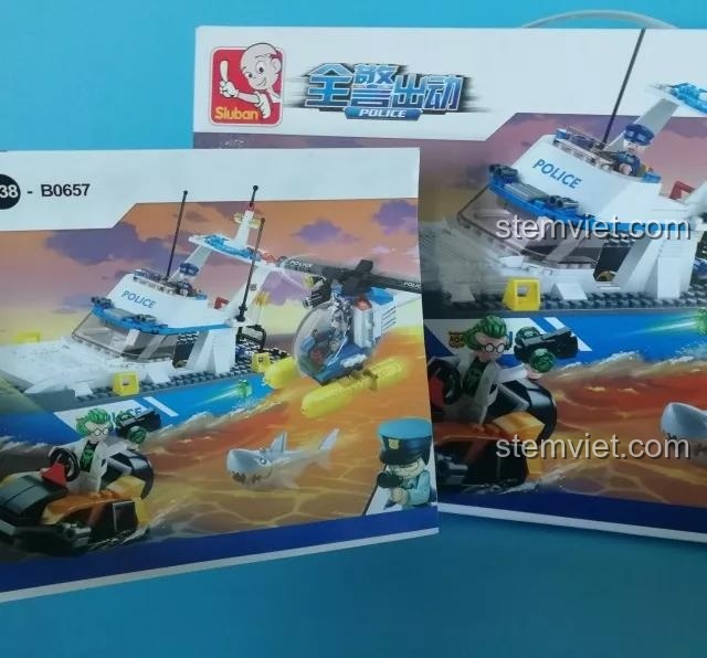 Trải nghiệm Sluban B0657 Đội Cảnh Sát Tuần Tra Biển Cực Vui