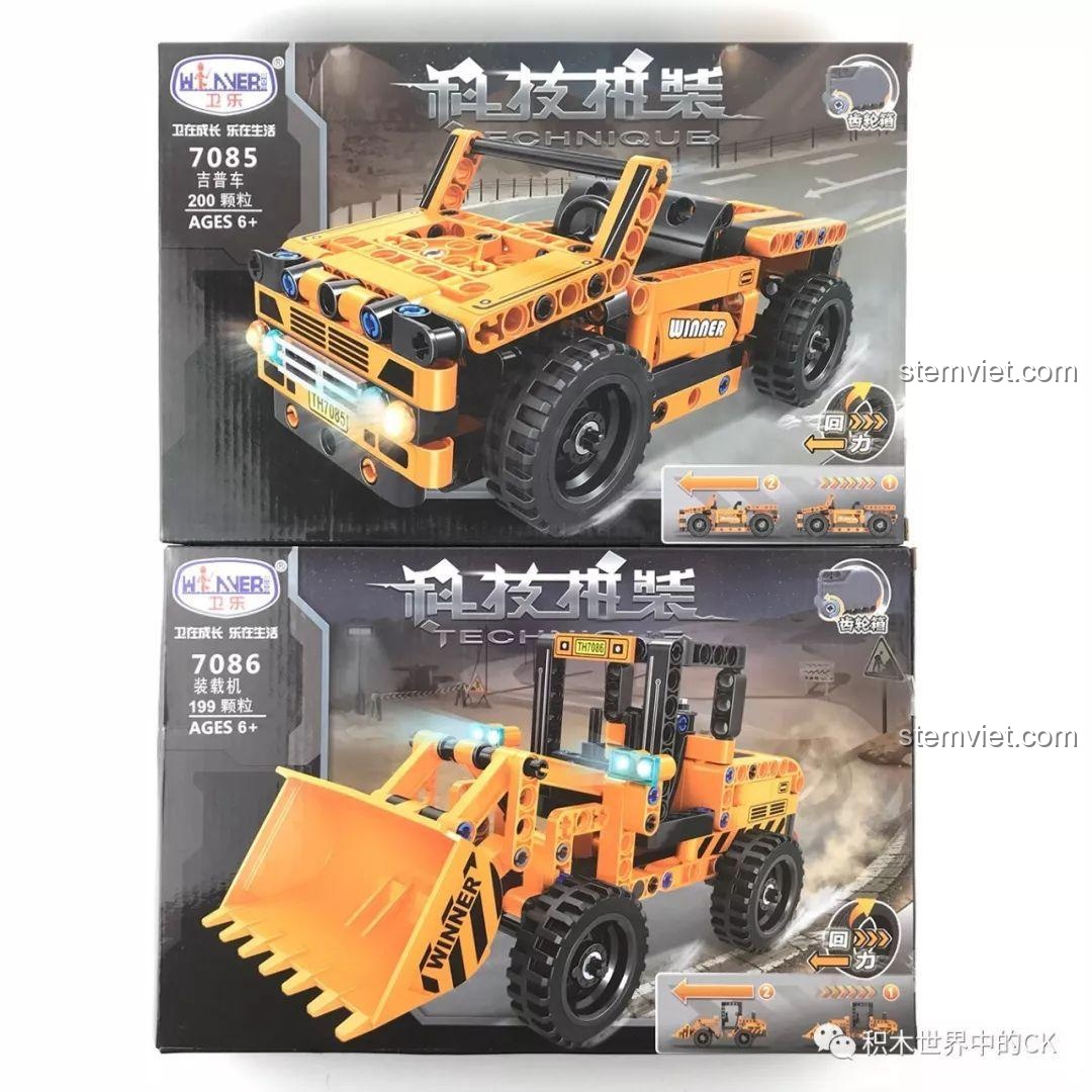 Review Winner 7085-7086: Lắp Ráp 3 Mẫu Xe Cực Chất!
