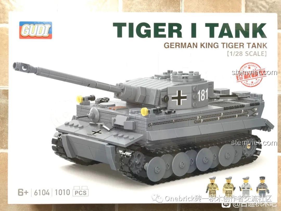 Review GUDI 6104 Xe tăng Tiger: Siêu phẩm cho bé trai
