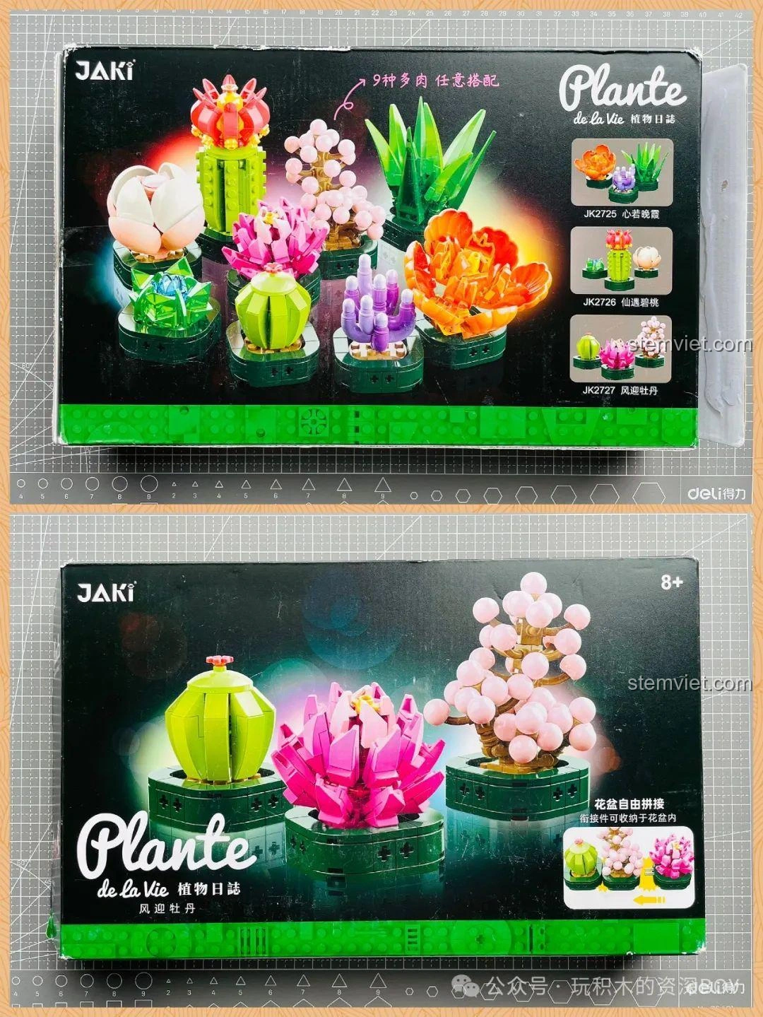 Review JAKI JK2727 Chậu Cây Mọng Nước: Đồ Chơi Lắp Ráp Xịn Xò Cho Bé Gái 8+