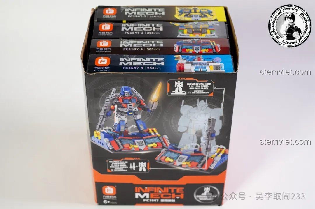 Review Forange Block FC1547: Bộ 4 Robot Transformers Xịn Xò