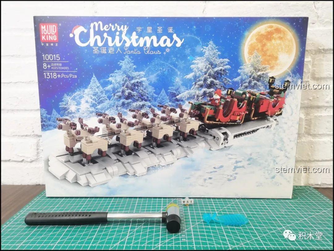 Cảm nhận Mould King 10015 Xe Trượt Tuyết Của Ông Già Noel - Món quà Giáng Sinh diệu kỳ!