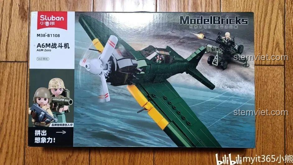 Đánh giá Sluban M38-B1108: Tiêm kích A6M Zero Cực Ngầu!