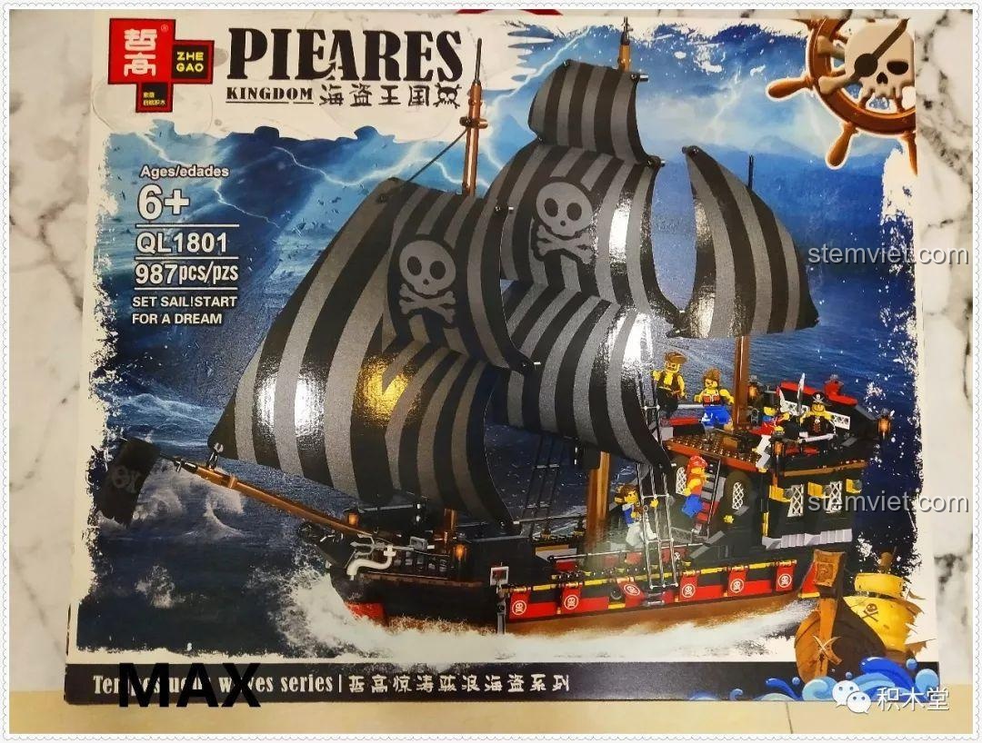 Review ZHEGAO QL1801 Tàu Cướp Biển: Lắp Ráp Phiêu Lưu
