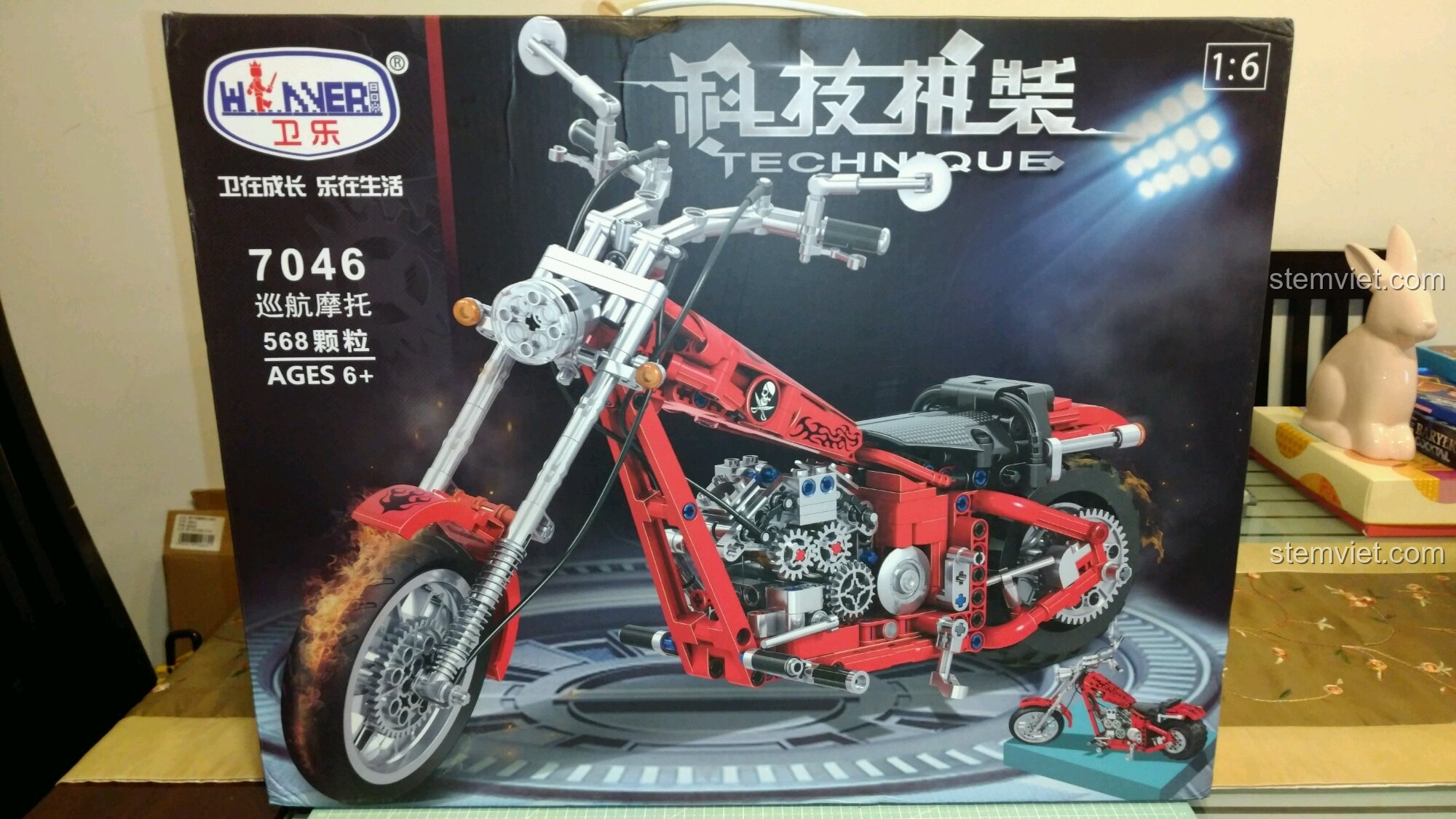 Review Mô Hình Xe Máy Harley Davidson Cruiser Winner 7046
