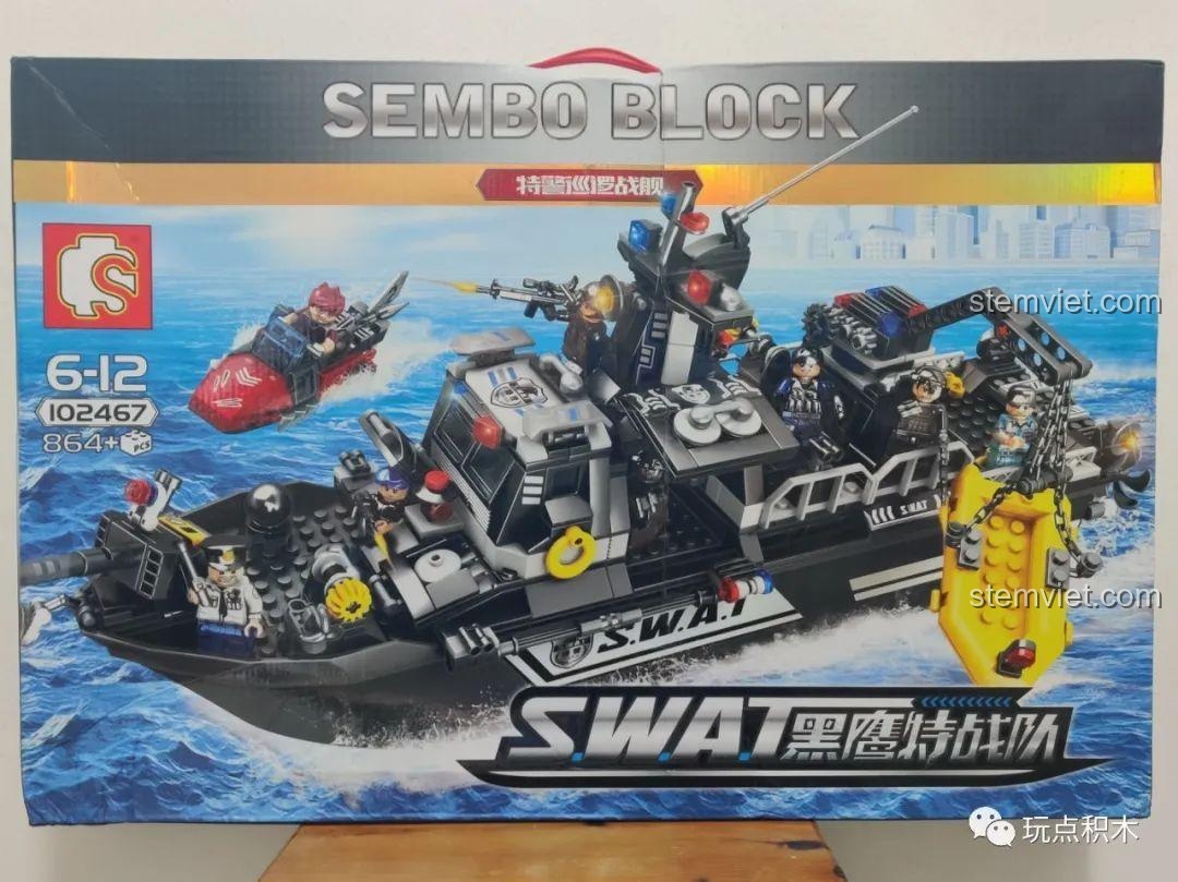 Đánh giá SEMBO 102467 Tàu Tuần Tra Hắc Ưng Cực Ngầu!