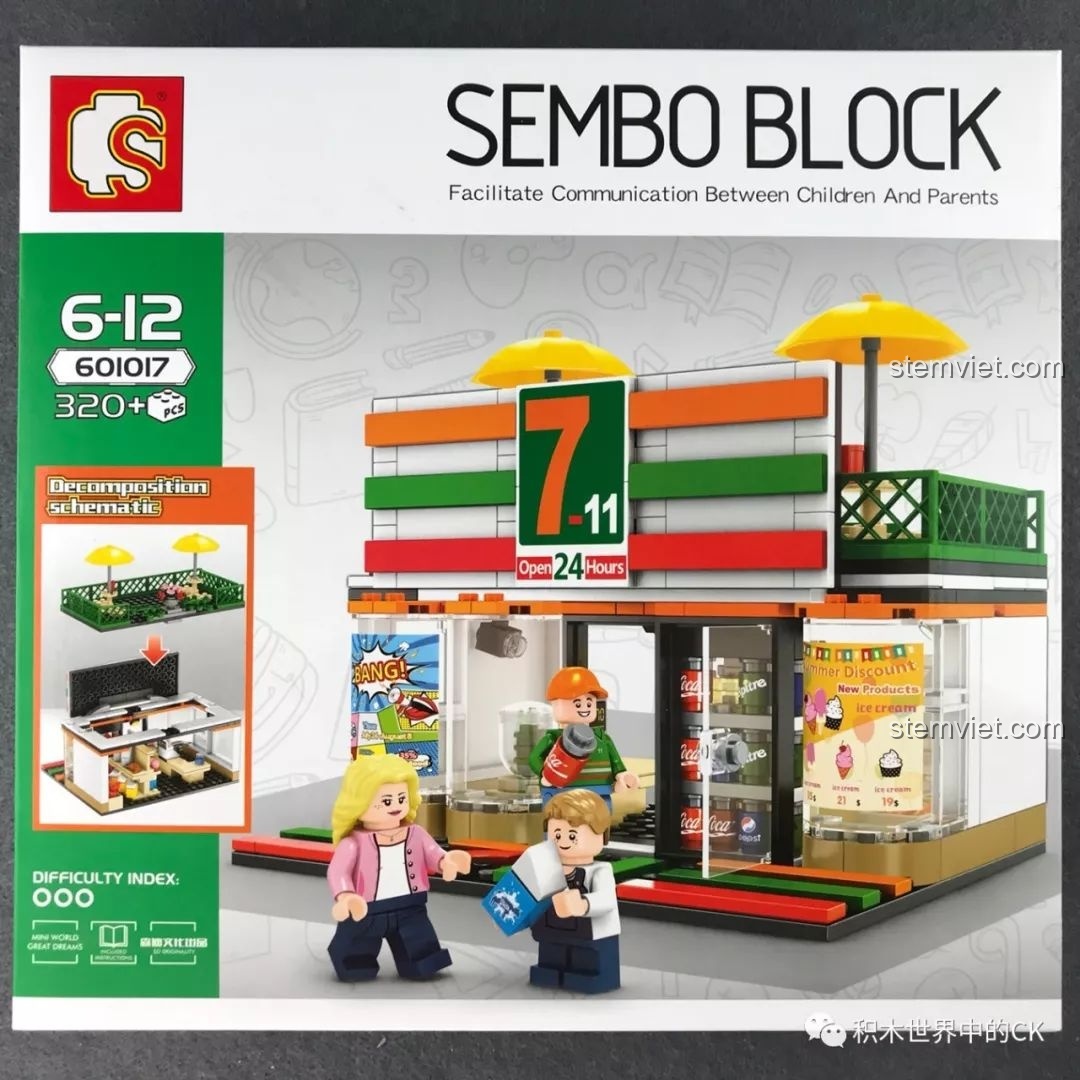 Trải nghiệm SEMBO 601017 Cửa hàng tiện lợi 7-Eleven: Xịn sò bất ngờ!