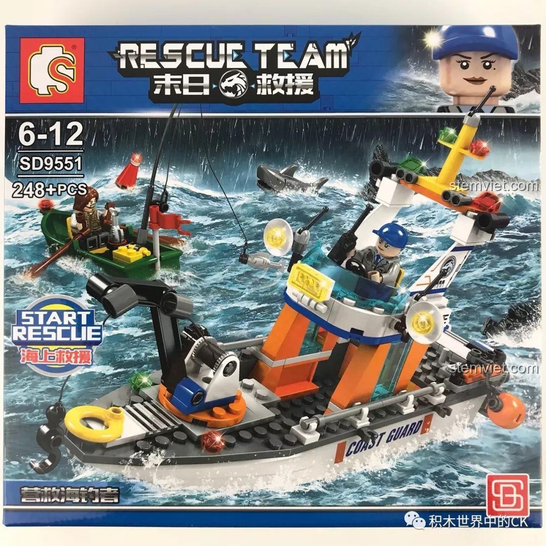 Review SEMBO 9551 Đội Cứu Hộ Bờ Biển: Món quà tuyệt vời cho bé trai 6 tuổi